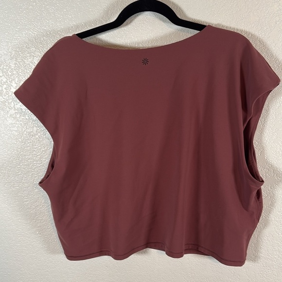 Athleta Vita Free Dusty Rose Cropped Activewear Top Size 3X - Picture 4 of 6
